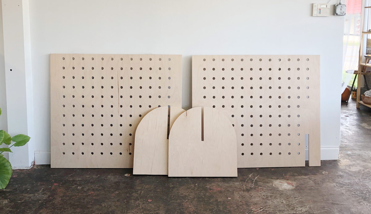 pegboard display for 12