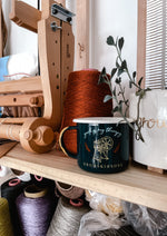 Yarn Therapy Enamel Mug
